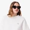 Oversized bomulls-Sweatshirt for kvinner