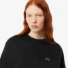 Oversized bomulls-Sweatshirt for kvinner