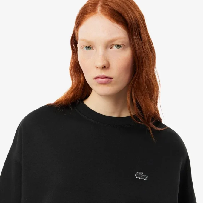 Oversized bomulls-Sweatshirt for kvinner
