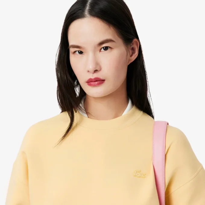 Oversized bomulls-Sweatshirt for kvinner
