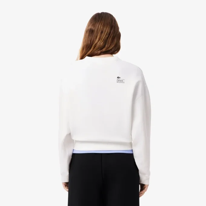 Oversized bomulls-Sweatshirt for kvinner