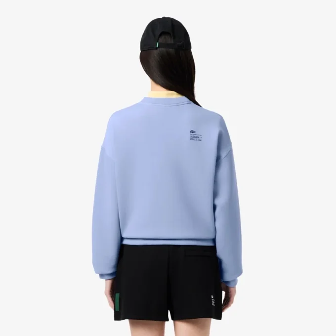 Oversized bomulls-Sweatshirt for kvinner