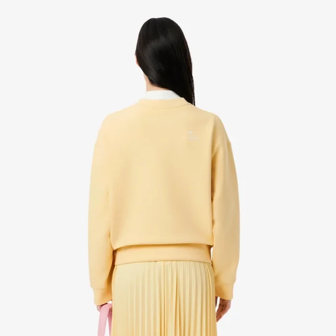 Oversized bomulls-Sweatshirt for kvinner