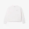 Oversized bomulls-Sweatshirt for kvinner