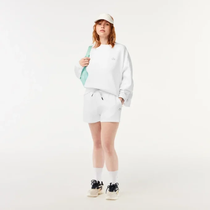Oversized bomulls-Sweatshirt for kvinner