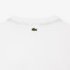 Oversized bomulls-T-skjorte med trykk for jenter