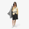 Oversized bomullsskjorte med knapper for kvinner