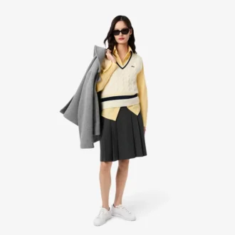Oversized bomullsskjorte med knapper for kvinner