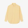 Oversized bomullsskjorte med knapper for kvinner