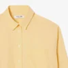 Oversized bomullsskjorte med knapper for kvinner