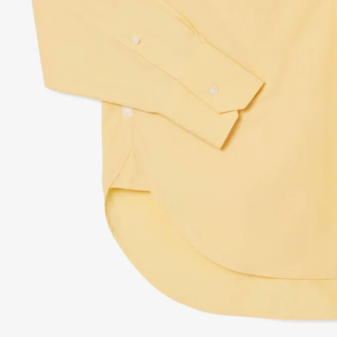 Oversized bomullsskjorte med knapper for kvinner