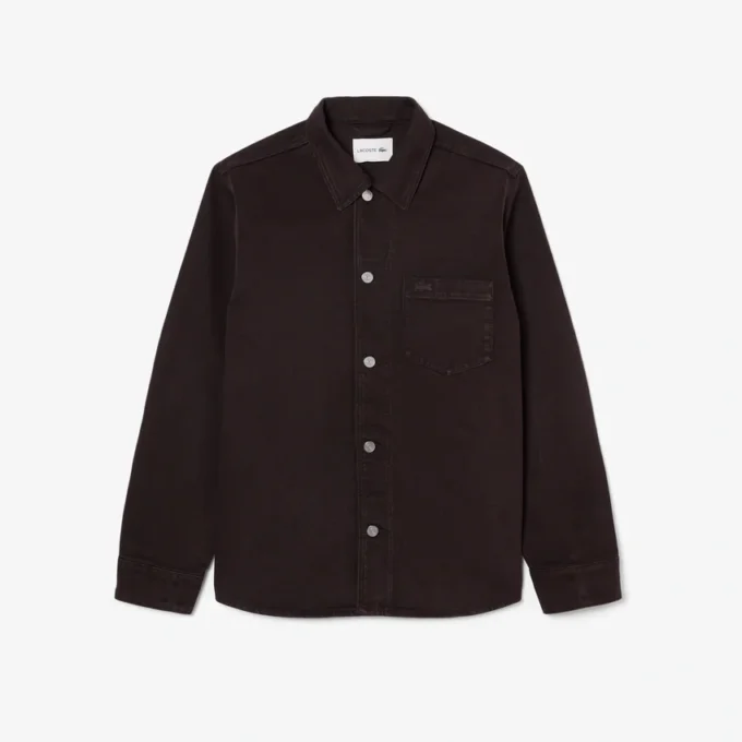 Oversized denim-overskjorte