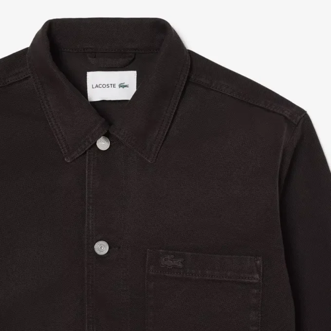 Oversized denim-overskjorte