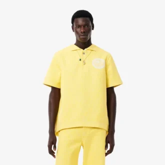 Oversized denim-pologensere for menn