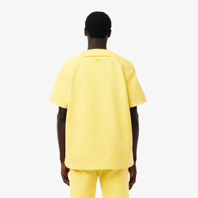 Oversized denim-pologensere for menn