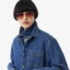 Oversized denimskjorte for kvinner