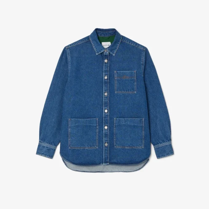 Oversized denimskjorte for kvinner