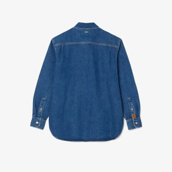 Oversized denimskjorte for kvinner