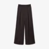 Oversized elastiske satengbukser
