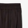 Oversized elastiske satengbukser
