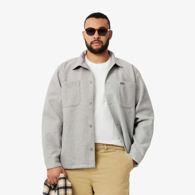 Oversized flanellskjorte for menn