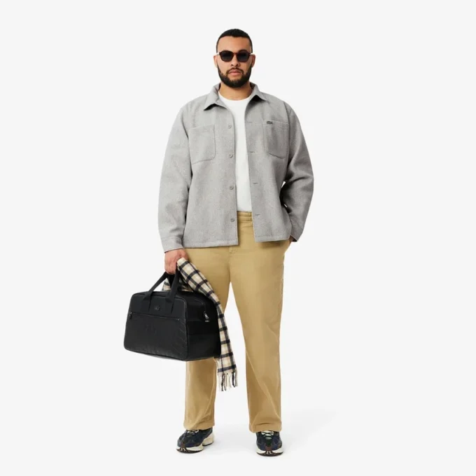 Oversized flanellskjorte for menn