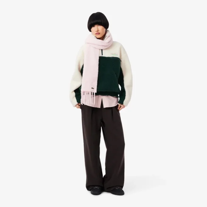 Oversized fleece-Sweatshirt med høy hals for kvinner