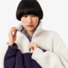 Oversized fleece-Sweatshirt med høy hals for kvinner