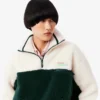 Oversized fleece-Sweatshirt med høy hals for kvinner