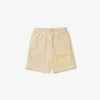 Oversized fleeceshorts i økologisk bomull med krokodilleprint for menn