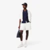 Oversized, løstsittende bermuda-shorts i linblanding