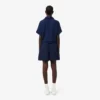 Oversized, løstsittende bermuda-shorts i linblanding
