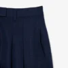 Oversized, løstsittende bermuda-shorts i linblanding