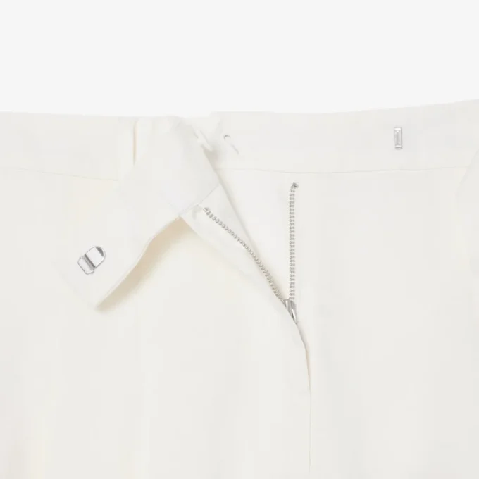 Oversized, løstsittende bermuda-shorts i linblanding