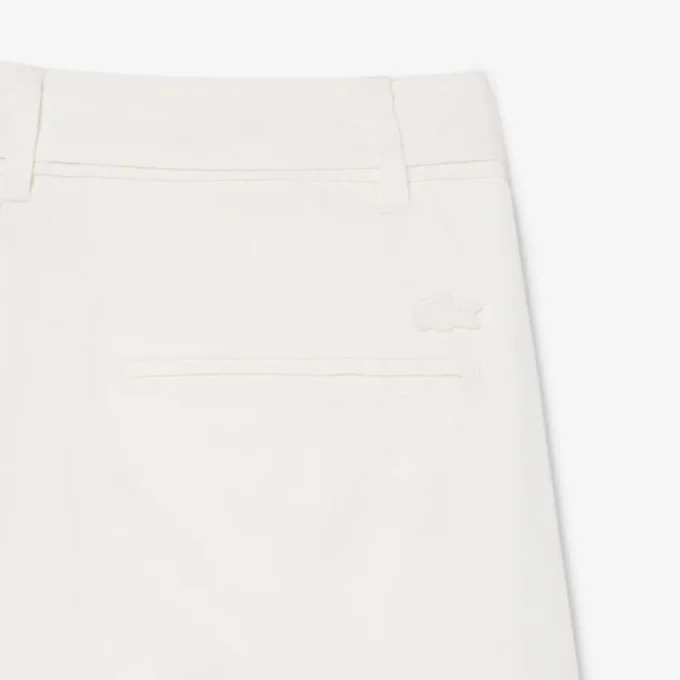 Oversized, løstsittende bermuda-shorts i linblanding
