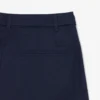 Oversized, løstsittende bermuda-shorts i linblanding