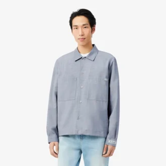 Oversized overskjorte i ullblanding