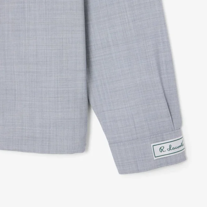 Oversized overskjorte i ullblanding