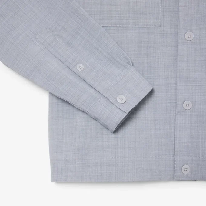 Oversized overskjorte i ullblanding