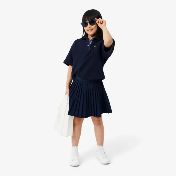 Oversized Piqua-pologensere for jenter
