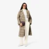 Oversized plisserte flanellbukser for kvinner