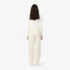 Oversized plisserte flanellbukser for kvinner