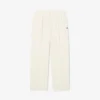 Oversized plisserte flanellbukser for kvinner