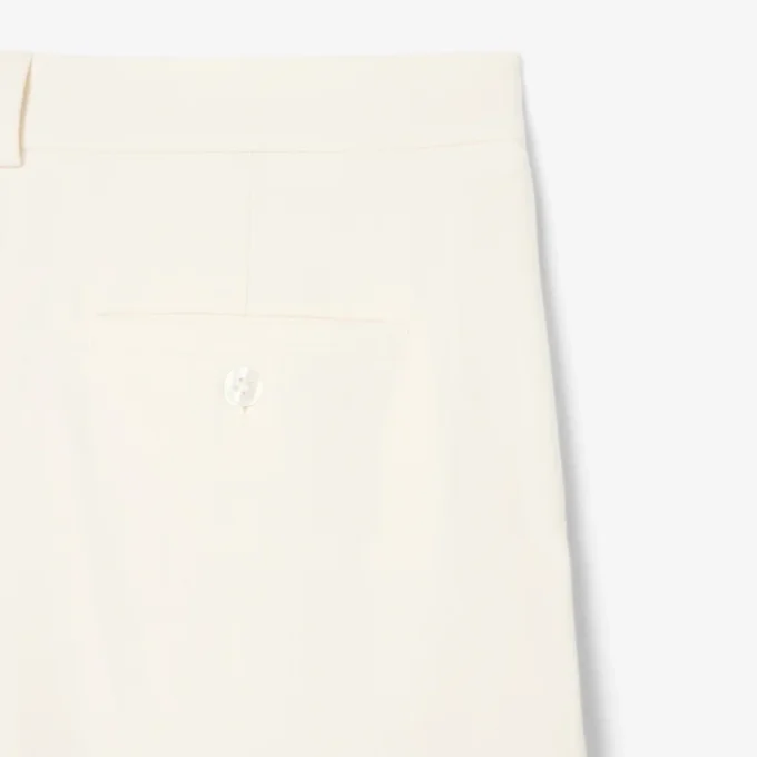 Oversized plisserte flanellbukser for kvinner