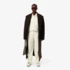 Oversized plisserte flanellbukser for kvinner