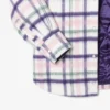 Oversized quiltet ullskjorte for kvinner