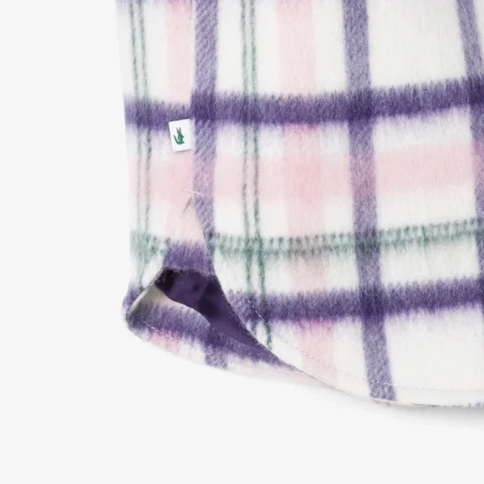Oversized quiltet ullskjorte for kvinner