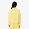 Oversized ribbet polo-sweatshirt