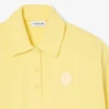 Oversized ribbet polo-sweatshirt