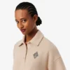 Oversized ribbet polosweatshirt